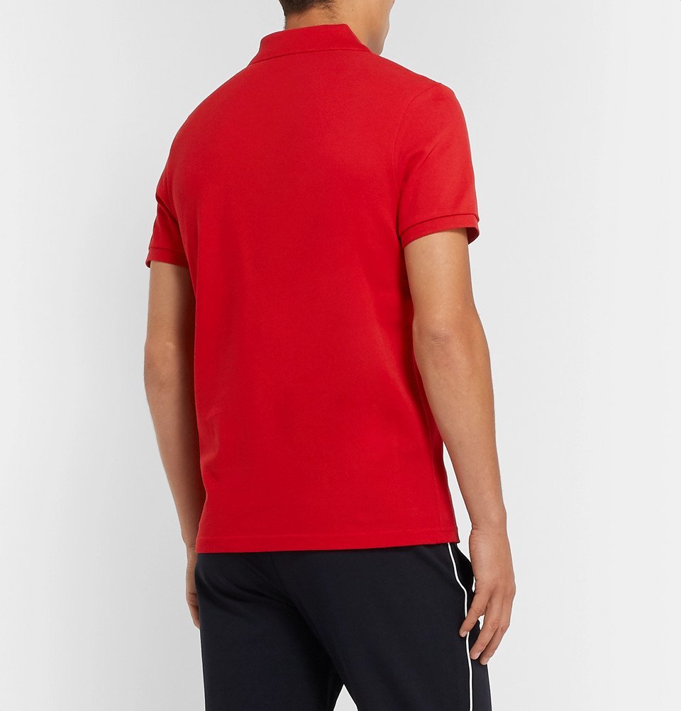 Moncler - Slim-Fit Cotton-Piqué Polo Shirt - Red Moncler