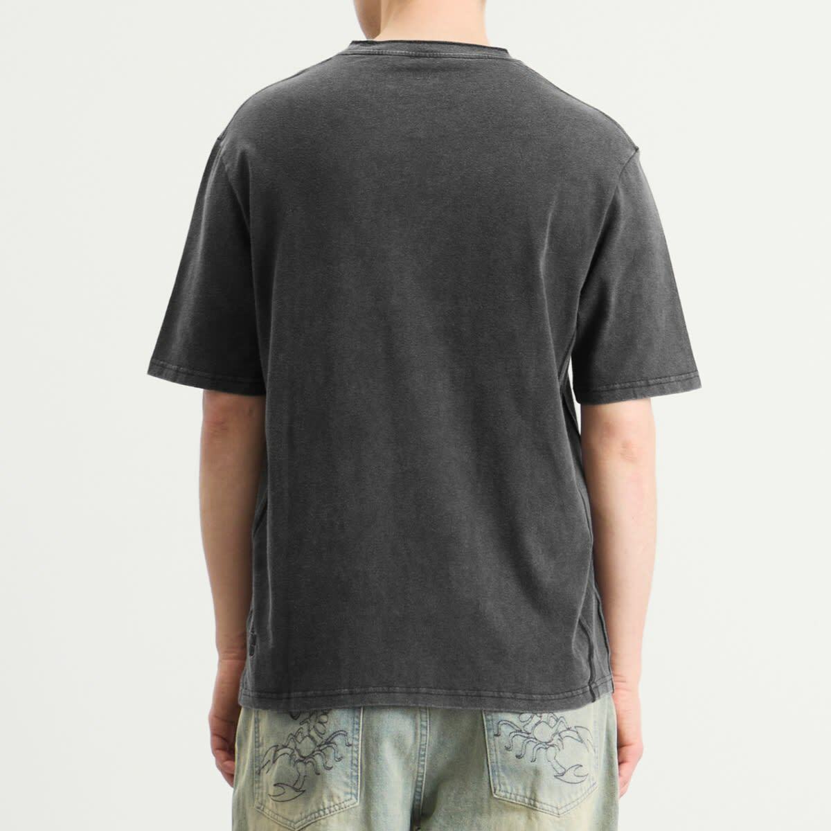 ACMH by Magic Castles Men's Naked Disinformation T-Shirt in Vintage Black