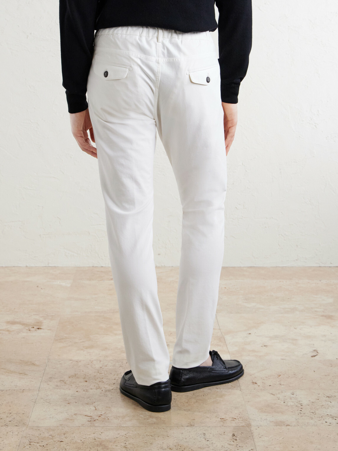 Eleventy - Straight-Leg Cotton-Blend Trousers - White
