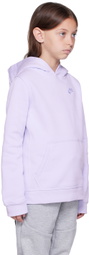 Nike Kids Purple Embroidered Big Kids Hoodie