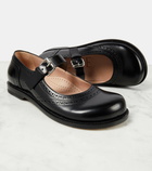 Loewe Campo leather Mary Jane flats