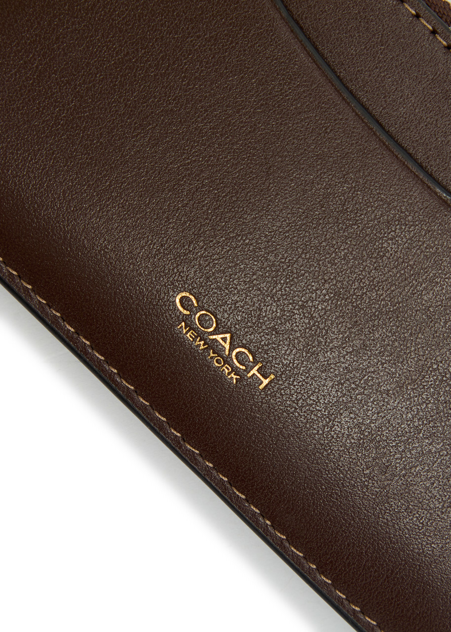 Coach New York Leather Cardholder - Brown - One Size