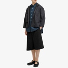 Merely Made Men's Floral Cutwork Wide Leg Shorts in Black