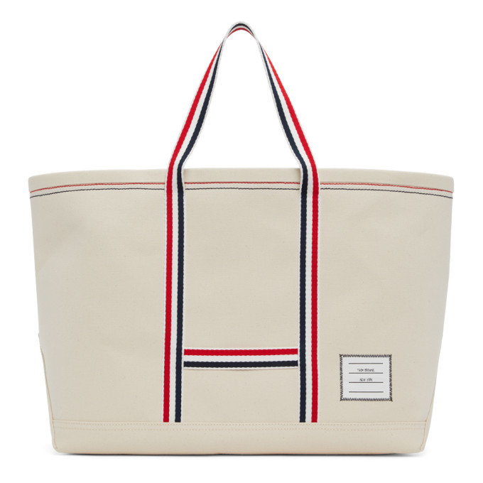 Photo: Thom Browne Off-White Medium Tool Tote