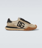 Dolce&Gabbana DG suede-trimmed sneakers