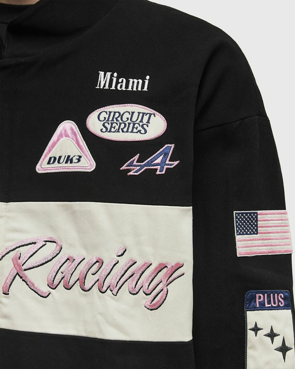 Duke & Dexter Alpine Formula One Team Racing Jacket Black Mens Bomber Jacket