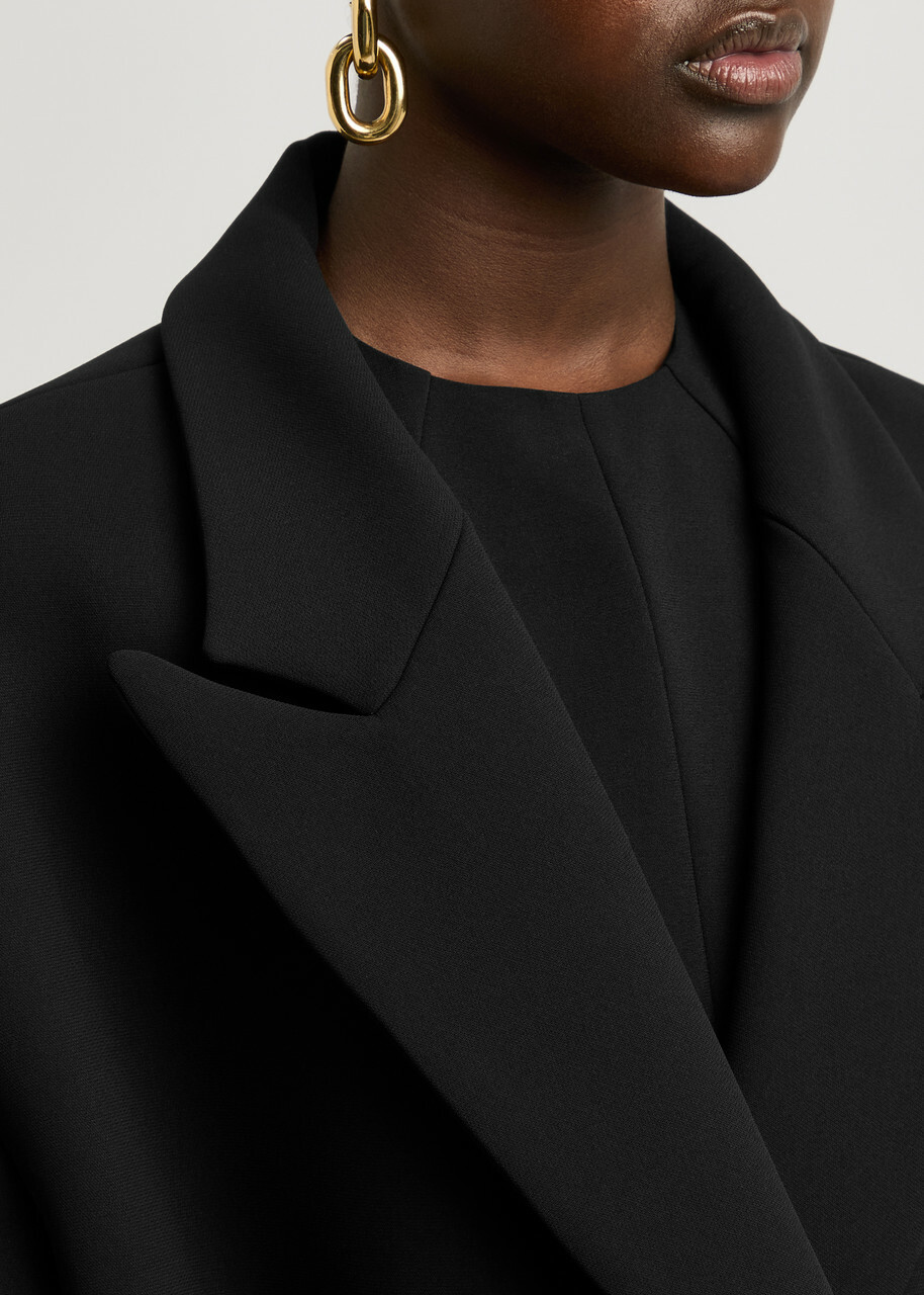 A.W.A.K.E Mode Crepe Blazer Black