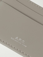 A.P.C. - Andre Logo-Print Leather Cardholder