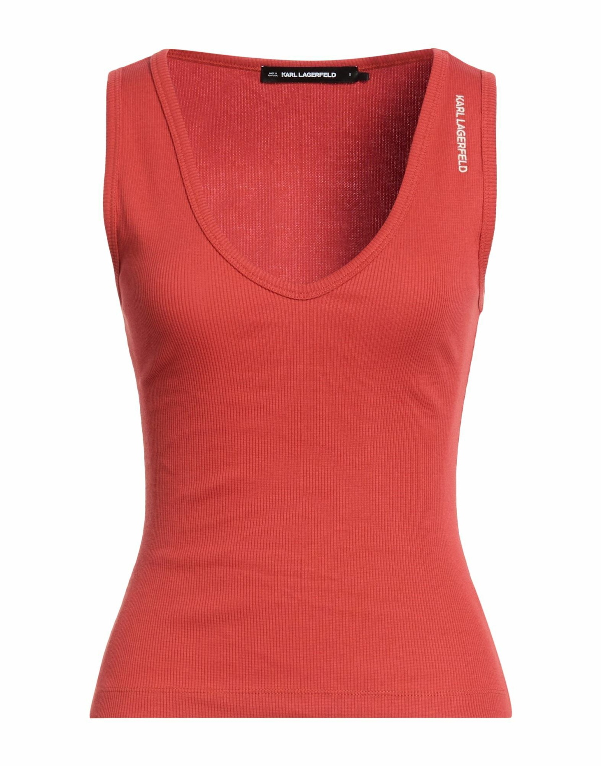 Karl Lagerfeld Womens Tank top Rust