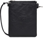 Y-3 Black Leather Crossbody Pouch