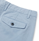 MR P. - Garment-Dyed Cotton-Twill Bermuda Shorts - Blue