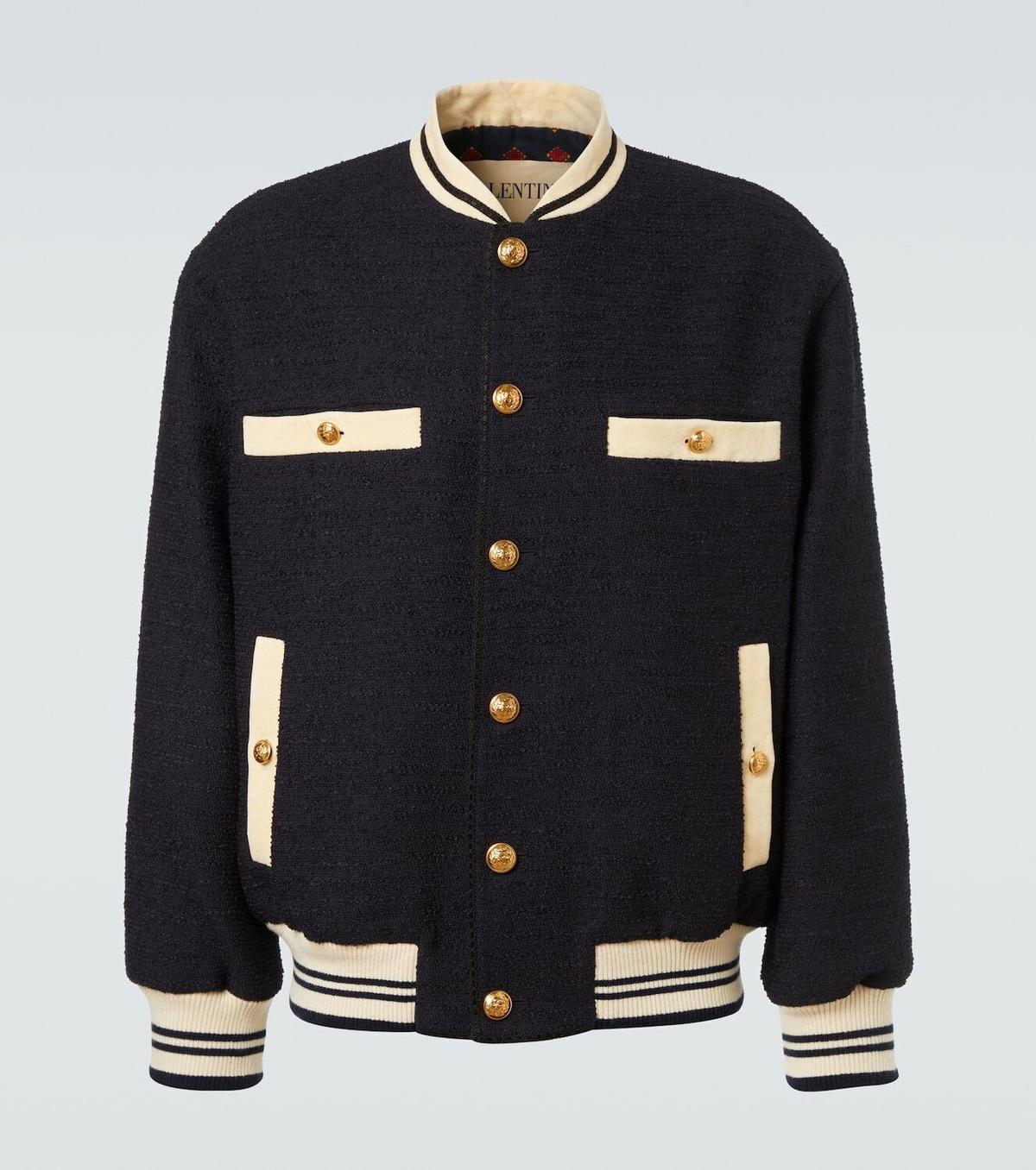 Valentino Tweed bomber jacket