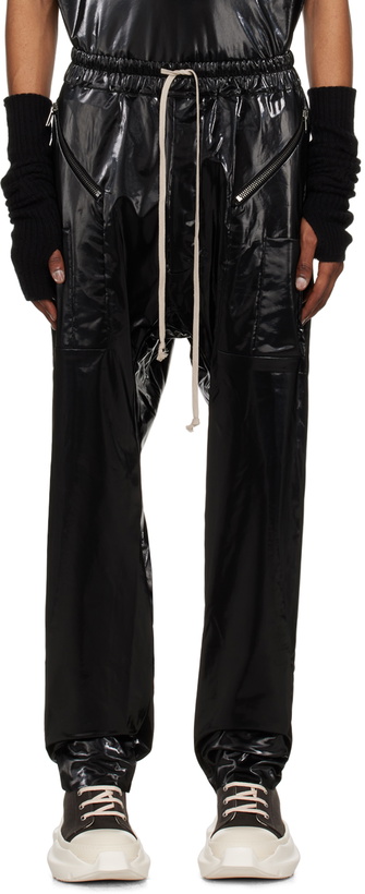 Photo: Rick Owens DRKSHDW Black Drawstring Cargo Pants