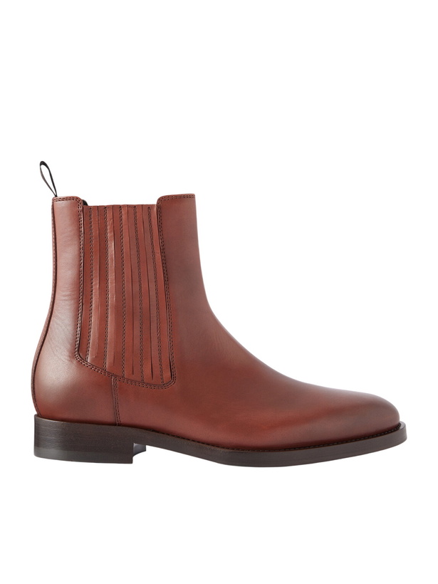 Photo: Brunello Cucinelli - Beatles Leather Chelsea Boots - Brown