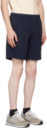 Sporty & Rich Navy 'Sports' Gym Shorts