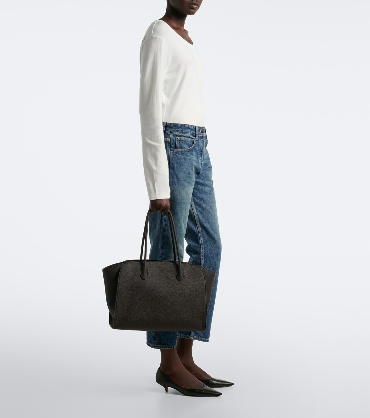 The Row Marlo 14 leather tote bag