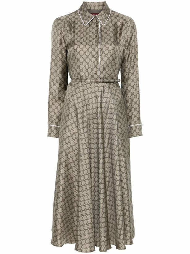 Photo: Gucci GG Silk Midi Dress
