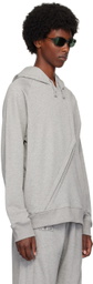 Olly Shinder Gray Split Hoodie