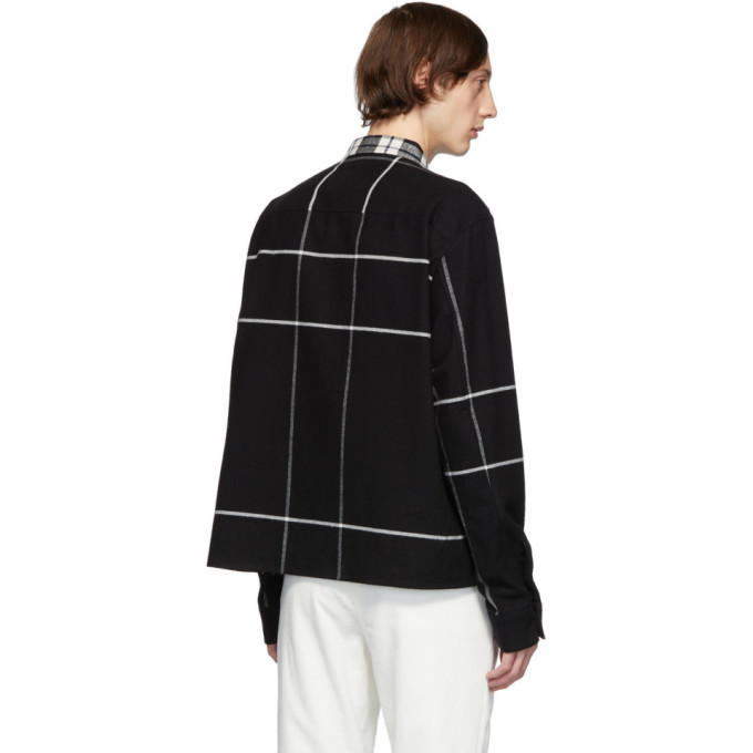 Haider Ackermann Black Double Layer Shirt Haider Ackermann
