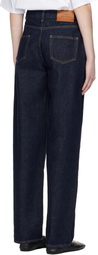 Loulou de Saison Navy Samur LDS Boyfriend Organic Denim Jeans