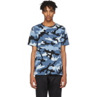 Valentino Blue New Camo T-Shirt