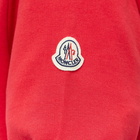 Moncler Men's Drawstring Logo Popover Hoody in Red