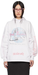 Balenciaga White Pink Martini Edition Hoodie