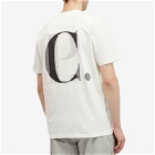 C.P. Company Men's 30/1 Jersey Graphic T-Shirt in Gauze White