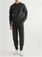 Mr P. - Tapered Double-Faced Merino Wool-Blend Sweatpants - Gray