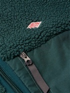 Danton - Logo-Appliquéd Shell-Trimmed Fleece Jacket - Green