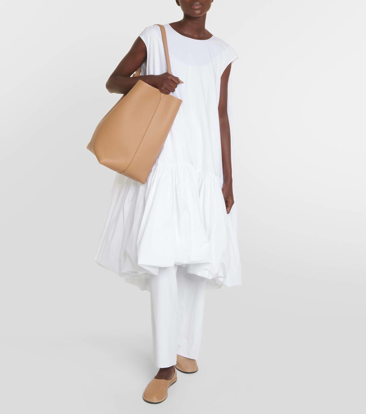 The Row Park Large leather tote bag