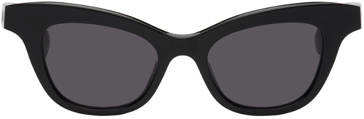 Photo: Alexander McQueen Black Cat-Eye Sunglasses
