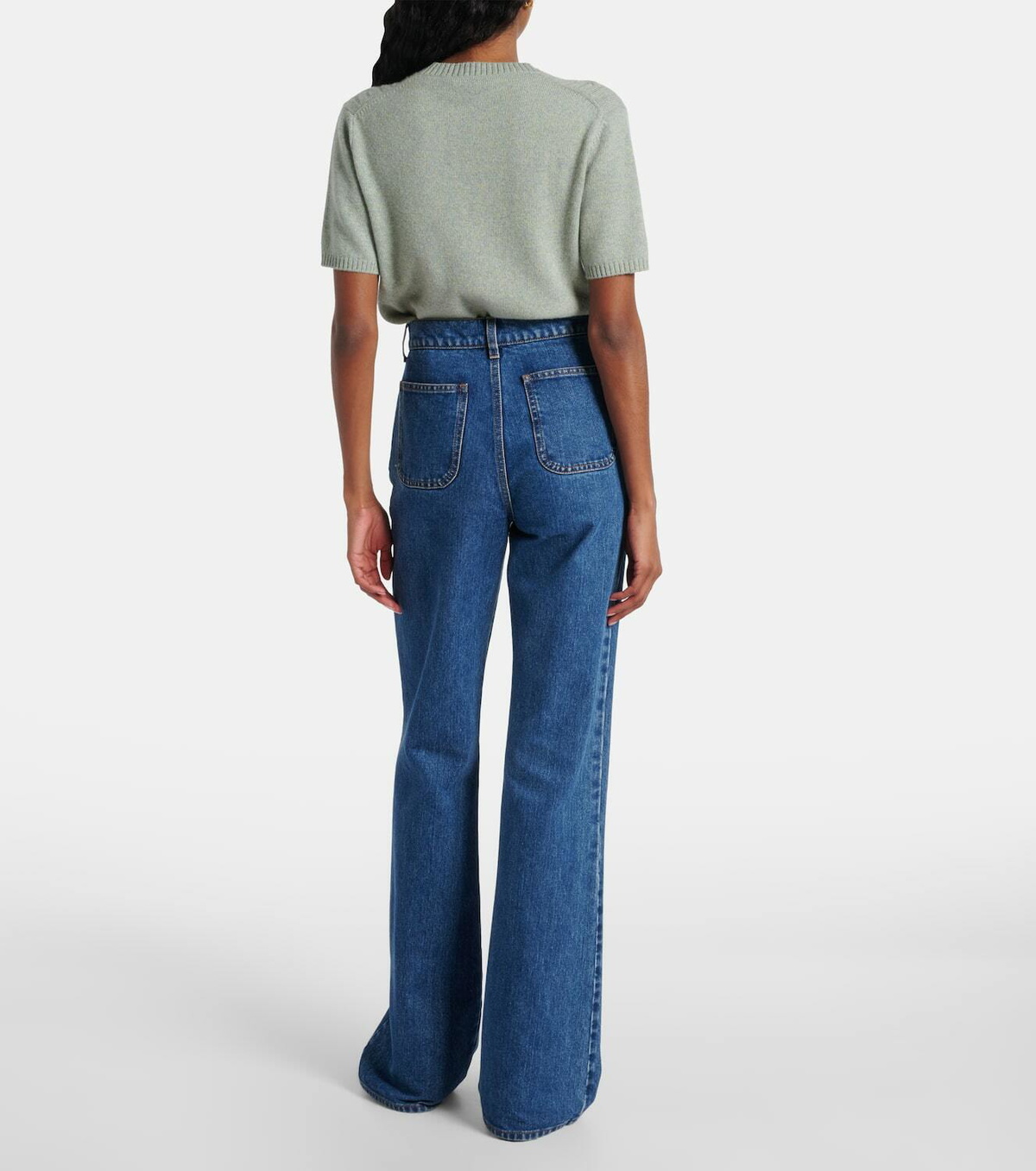 Loro Piana Merak high-rise flared jeans