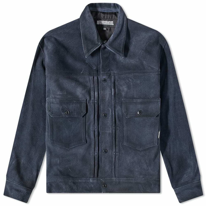 Photo: Neighborhood Men's Suede Type-2 Jacket in Navy