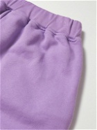 Aries - Logo-Print Cotton-Jersey Sweatpants - Purple