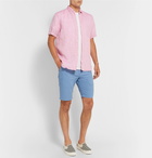 Beams Plus - Ivy Slim-Fit Cotton-Seersucker Shorts - Men - Light blue