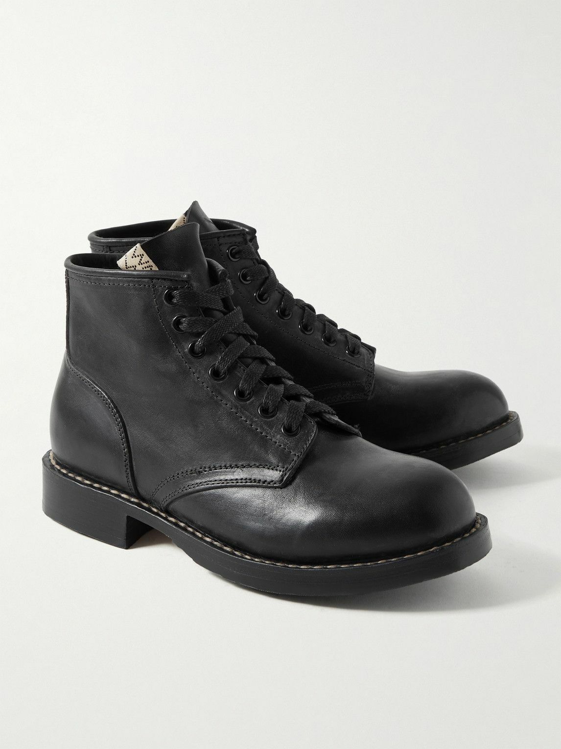 Visvim - Brigadier Folk Leather Boots - Black Visvim Visvim - Brigadier Folk Leather Boots - Black Visvim