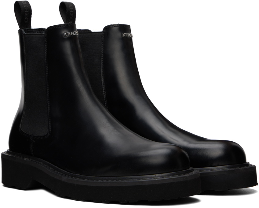 Kenzo Black Kenzo Paris 'KENZO Ukio' Chelsea Boots