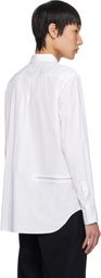 Comme des Garçons Homme Deux White Cotton Broad Shirt