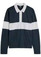 Rag & Bone Colour-block Cotton Polo top Stripe
