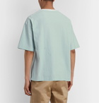 nanamica - Striped Cotton and COOLMAX-Blend Seersucker T-Shirt - Green