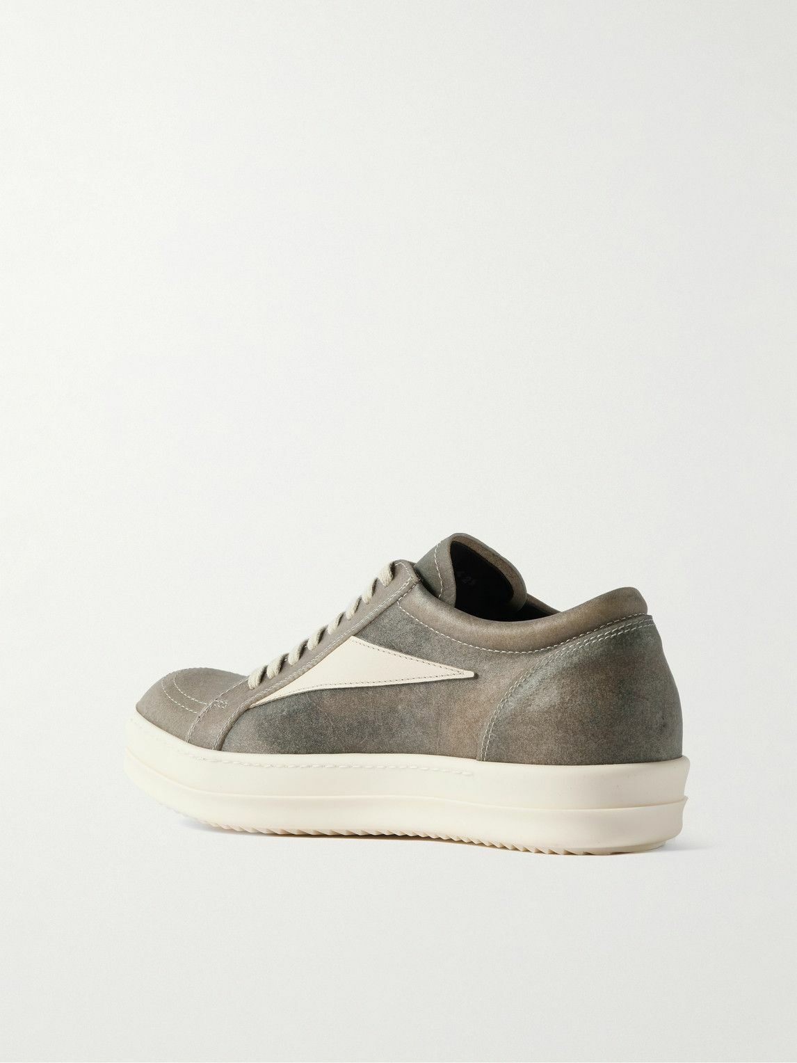 Rick Owens - Vintage Transparent-Leather Sneakers - Gray