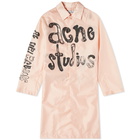 Acne Studios Men's Omack Nylon Cordura Coat in Peach Pink