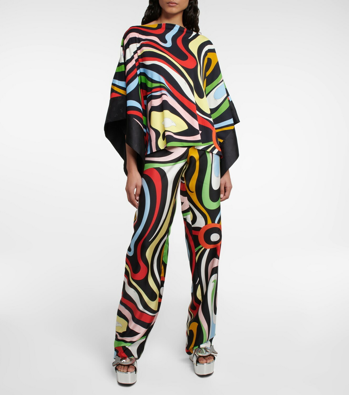 Pucci - Printed poncho blouse Emilio Pucci