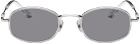 BONNIE CLYDE Silver & Black Bicycle Sunglasses