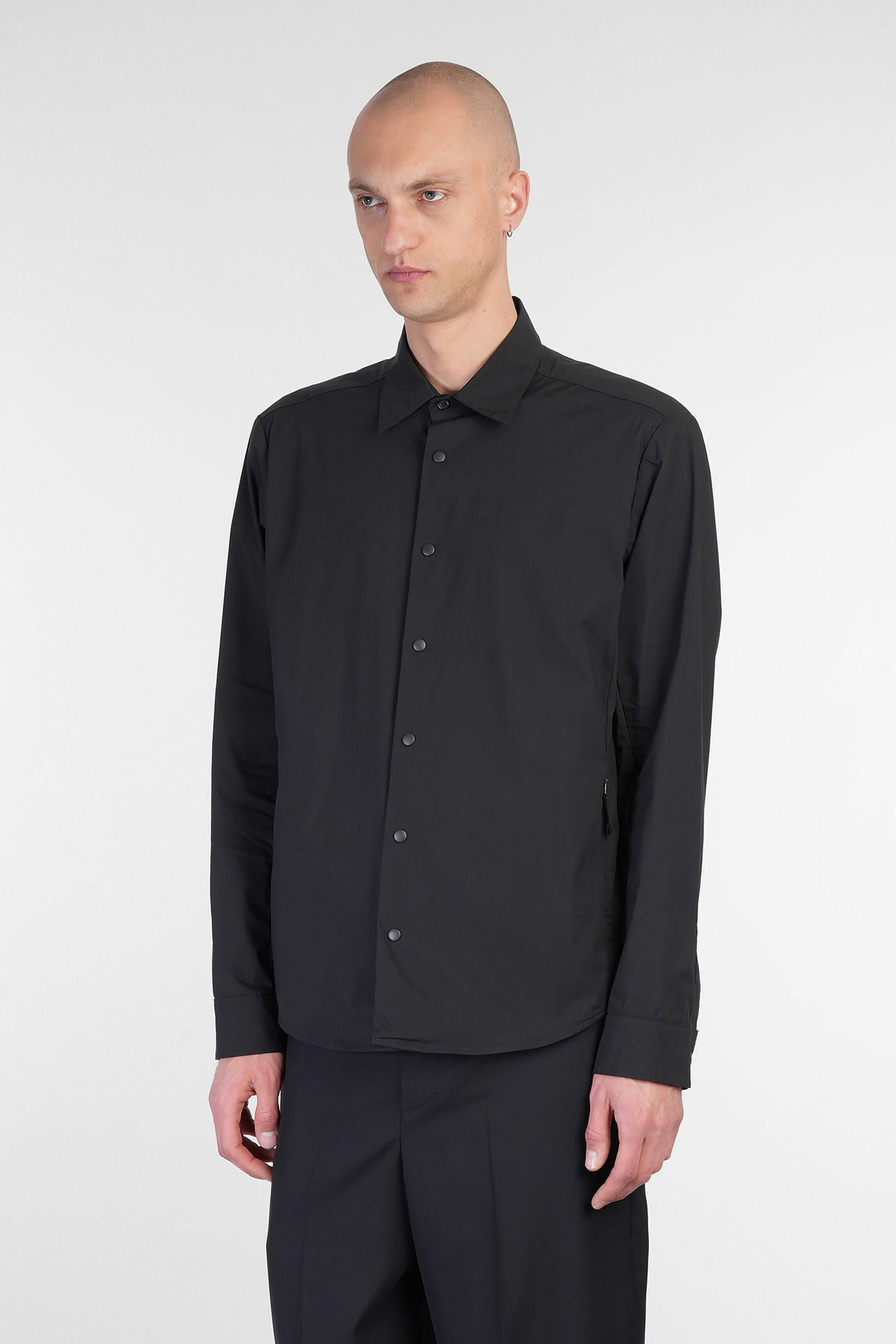 Aspesi Arch Shirt In Black Cotton