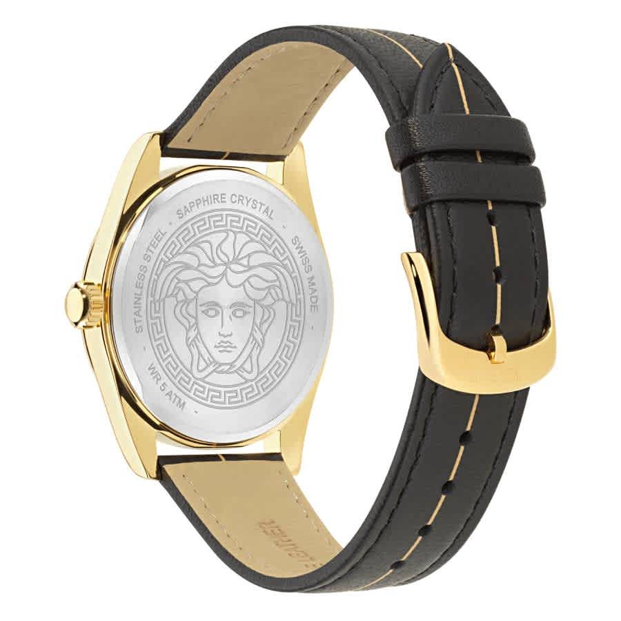 Versace Millenyium Quartz Black Dial Mens Watch VE0G00125