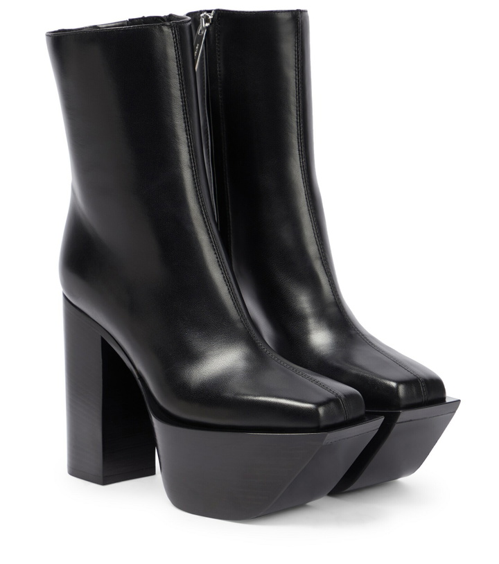 Photo: Peter Do - Leather platform ankle boots