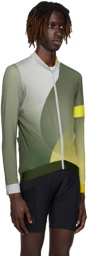 Rapha Khaki Band Collar Long Sleeve T-Shirt