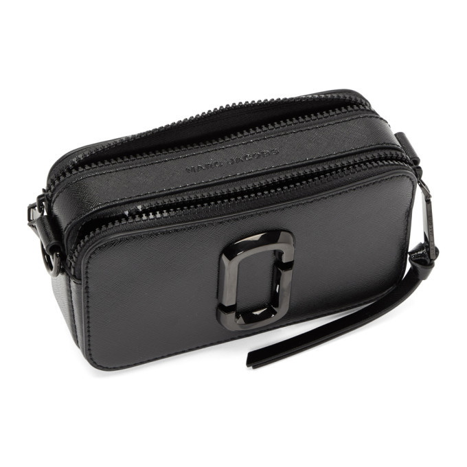 Snapshot Small Black Leather Camera Bag